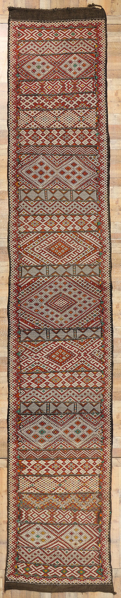 4 x 22 Vintage Zemmour Moroccan Kilim Rug 21849