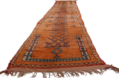 3 x 19 Vintage Orange Boujad Moroccan Rug 21841