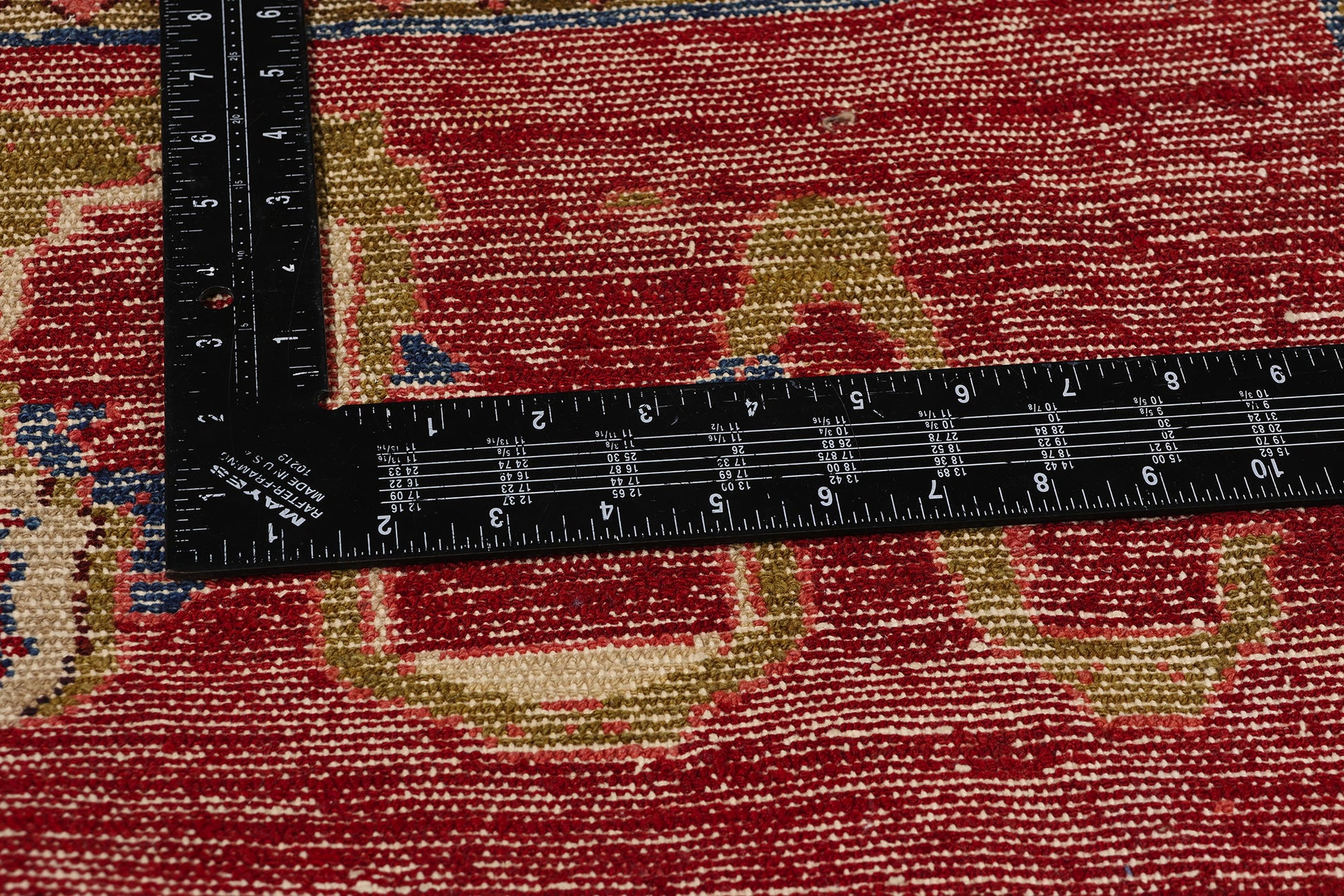 3 x 17 Vintage Red Turkish Oushak Rug 53870