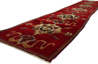 3 x 17 Vintage Red Turkish Oushak Rug 53870