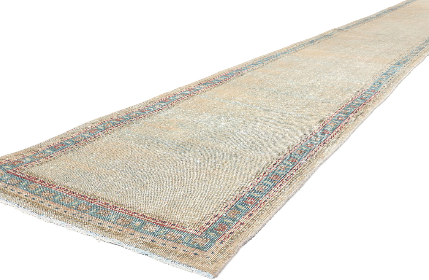 3 x 20 Antique-Worn Persian Mahal Rug 61271