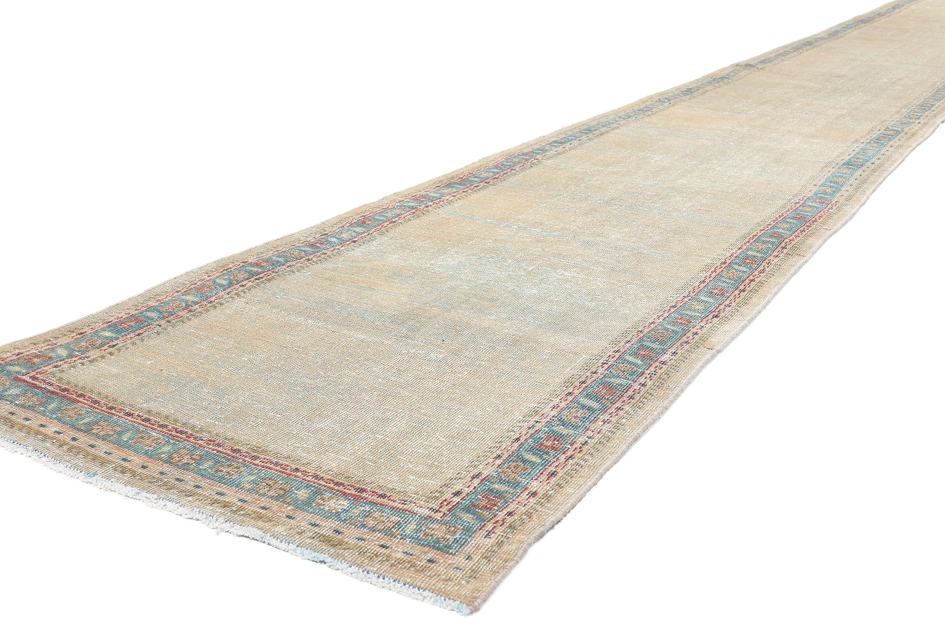 3 x 20 Antique-Worn Persian Mahal Rug 61271