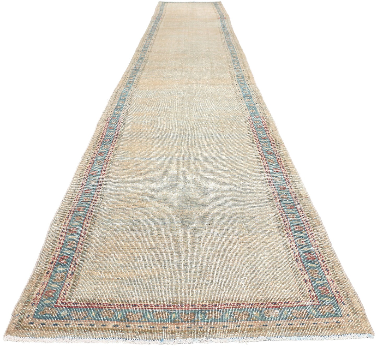 3 x 20 Antique-Worn Persian Mahal Rug 61271