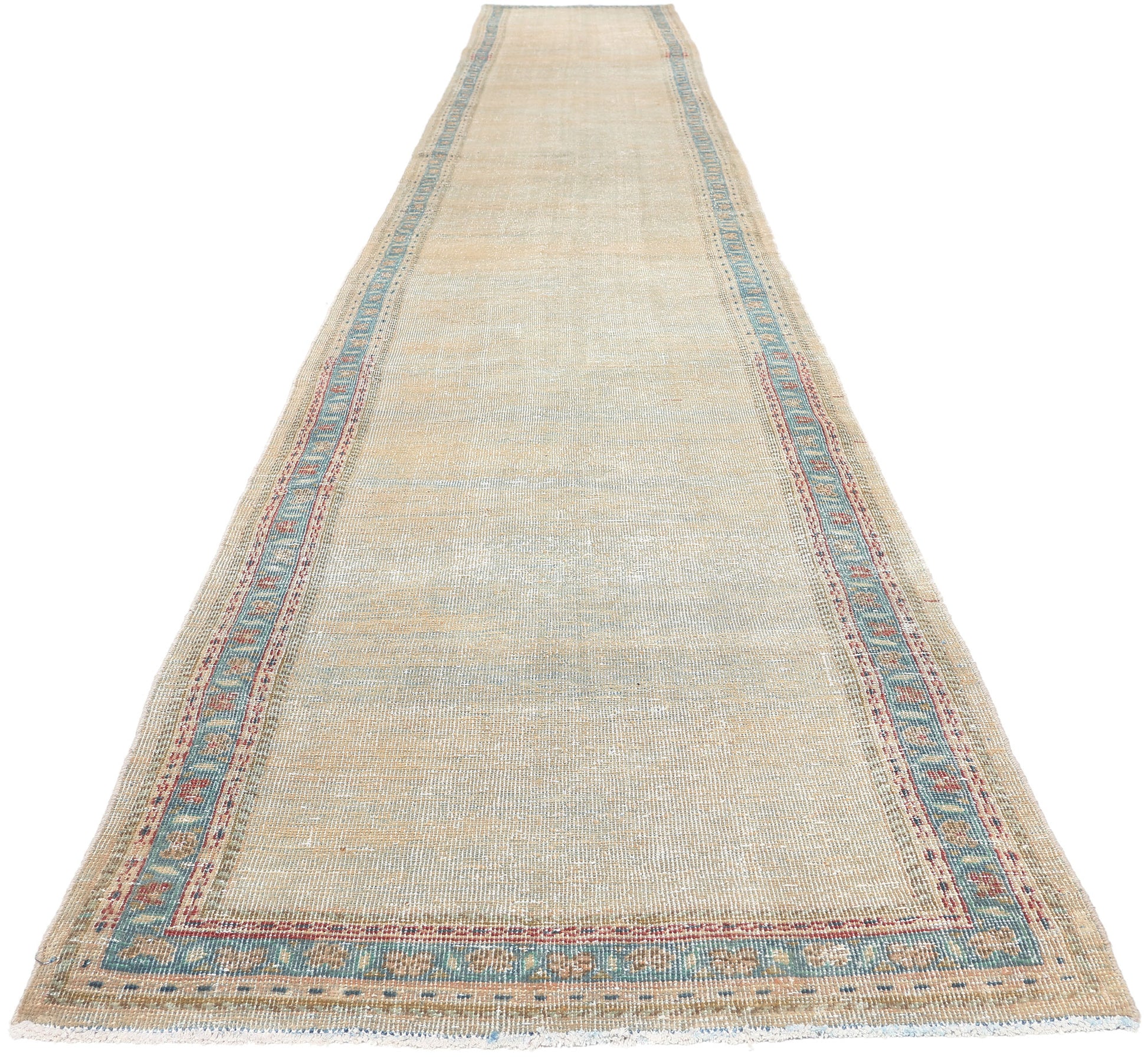 3 x 20 Antique-Worn Persian Mahal Rug 61271