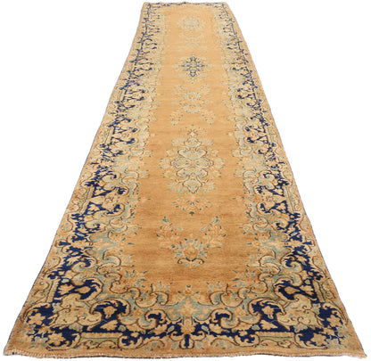 ​3 x 17 Vintage Persian Kerman Rug 73658​