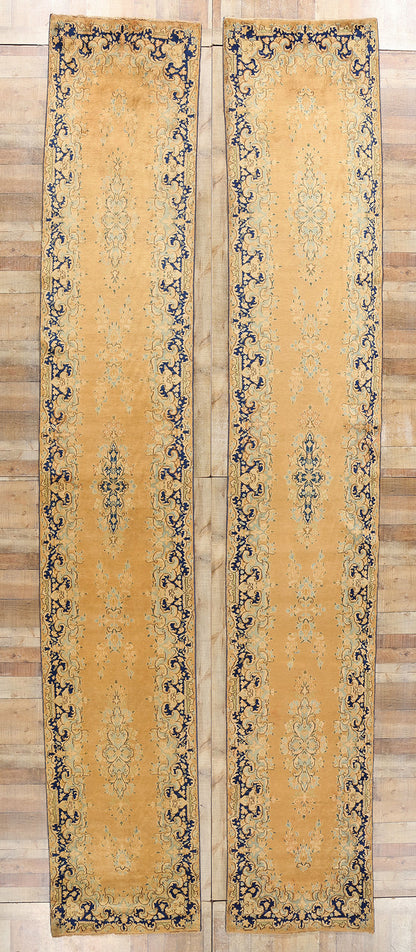​3 x 17 Vintage Persian Kerman Rug 73658​