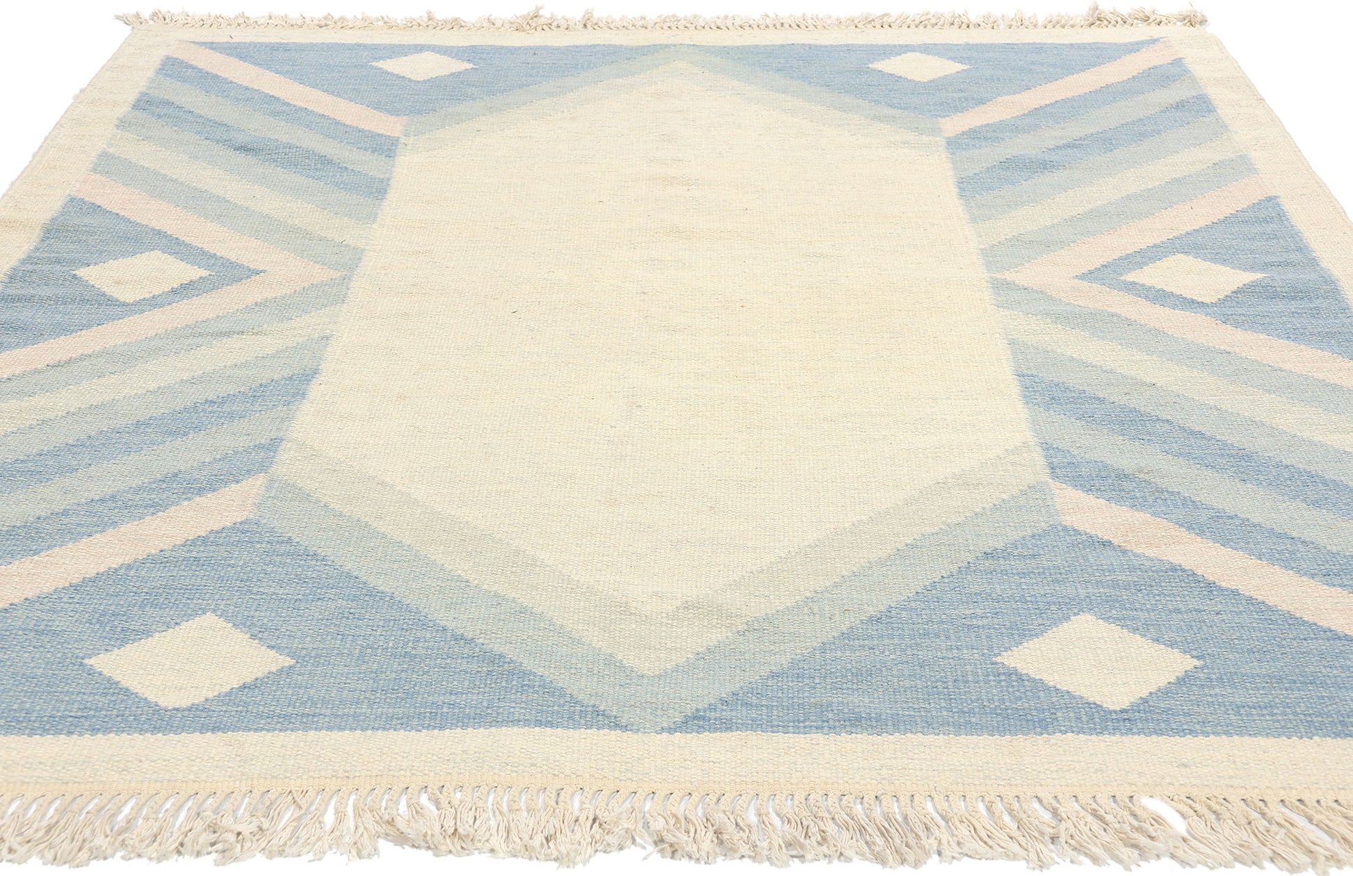 5 x 7 Gitt Grannsjo-Carlsson Vintage Swedish Rollakan Rug 78817