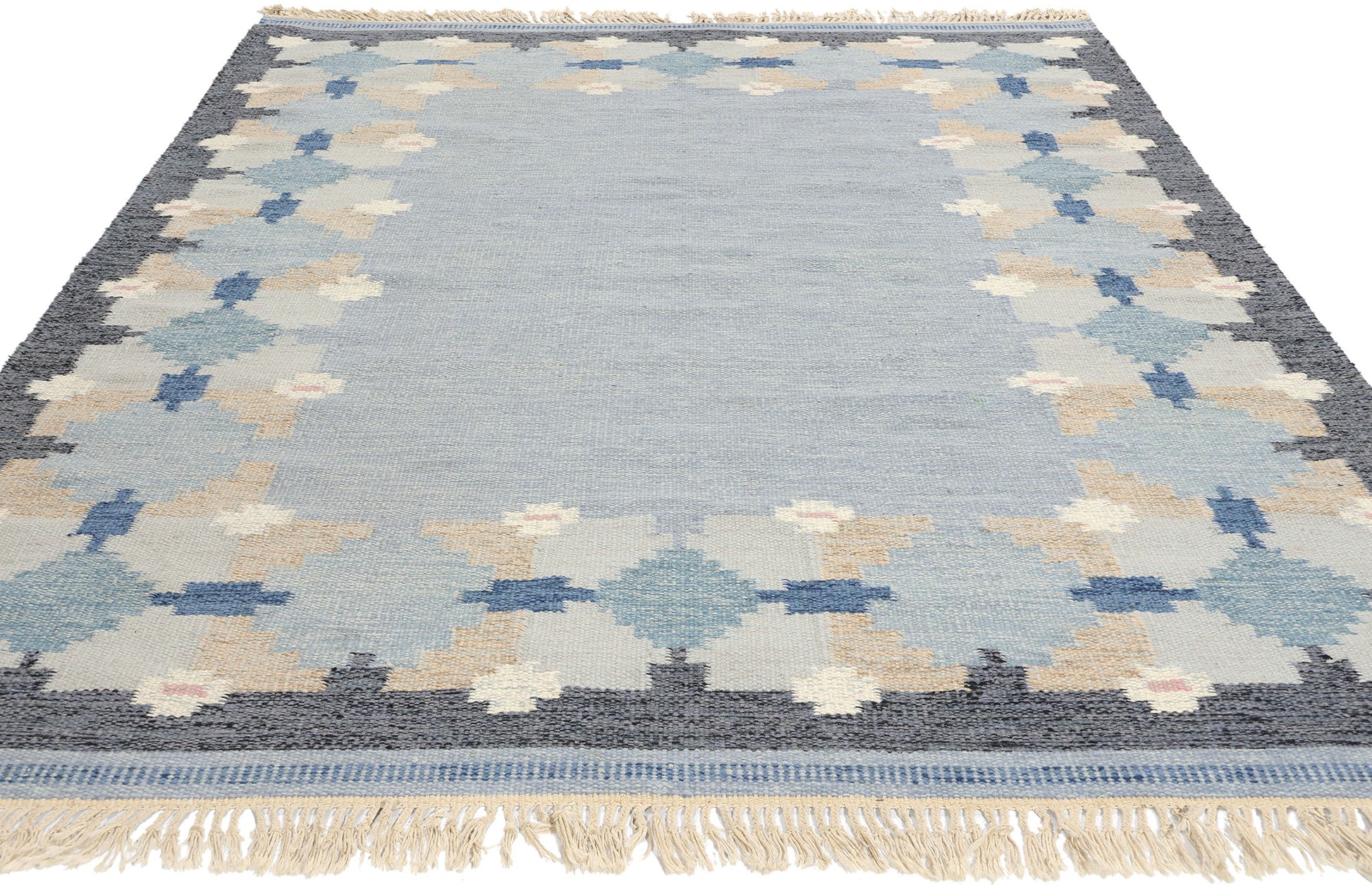 5 x 8 Svensk Hemslojd Vintage Swedish Rollakan Rug 78823
