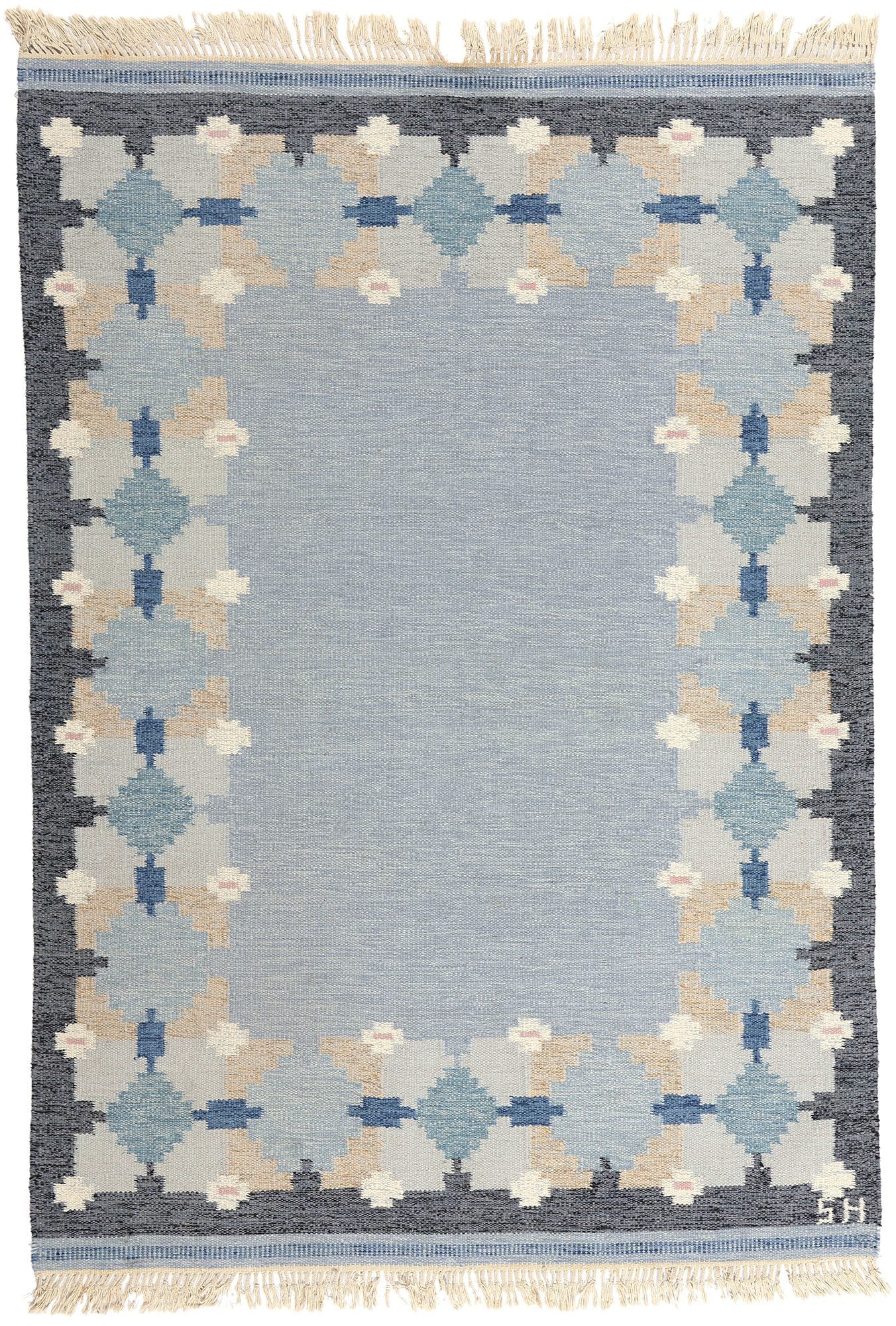 5 x 8 Svensk Hemslojd Vintage Swedish Rollakan Rug 78823