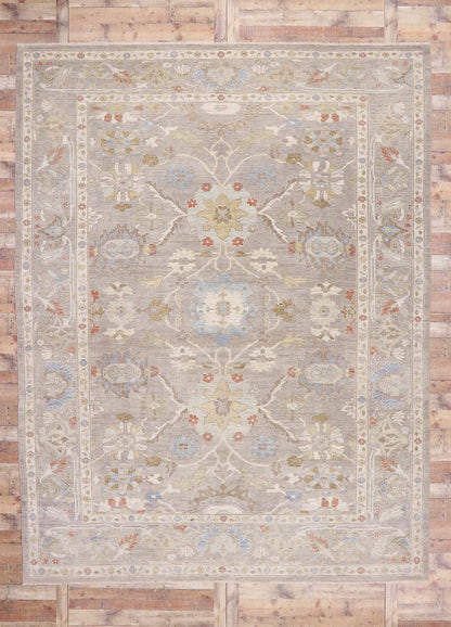 10 x 14 Modern Gray Persian Sultanabad Rug 60873