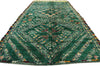 7 x 14 Vintage Green Beni MGuild Moroccan Rug 21322