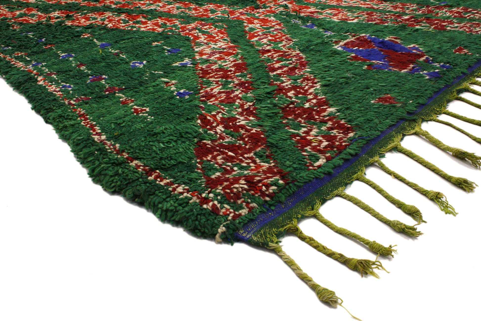 6 x 11 Vintage Green Beni MGuild Moroccan Rug 20322