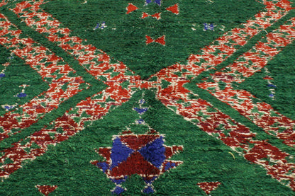 6 x 11 Vintage Green Beni MGuild Moroccan Rug 20322