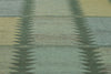 9 x 12 Scandinavian Modern Green Swedish Inspired Kilim Rug 30799