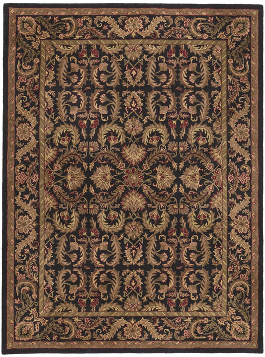9 x 12 Earth-Tone Vintage Indian Rug 78679