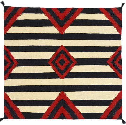 6 x 6 Southwest Modern Chief Blanket Navajo-Style Rug 81046