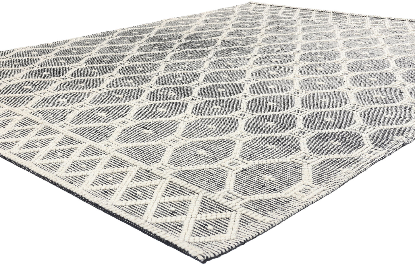 8 x 10 Moroccan Textured High-Low Kilim Rug 31028