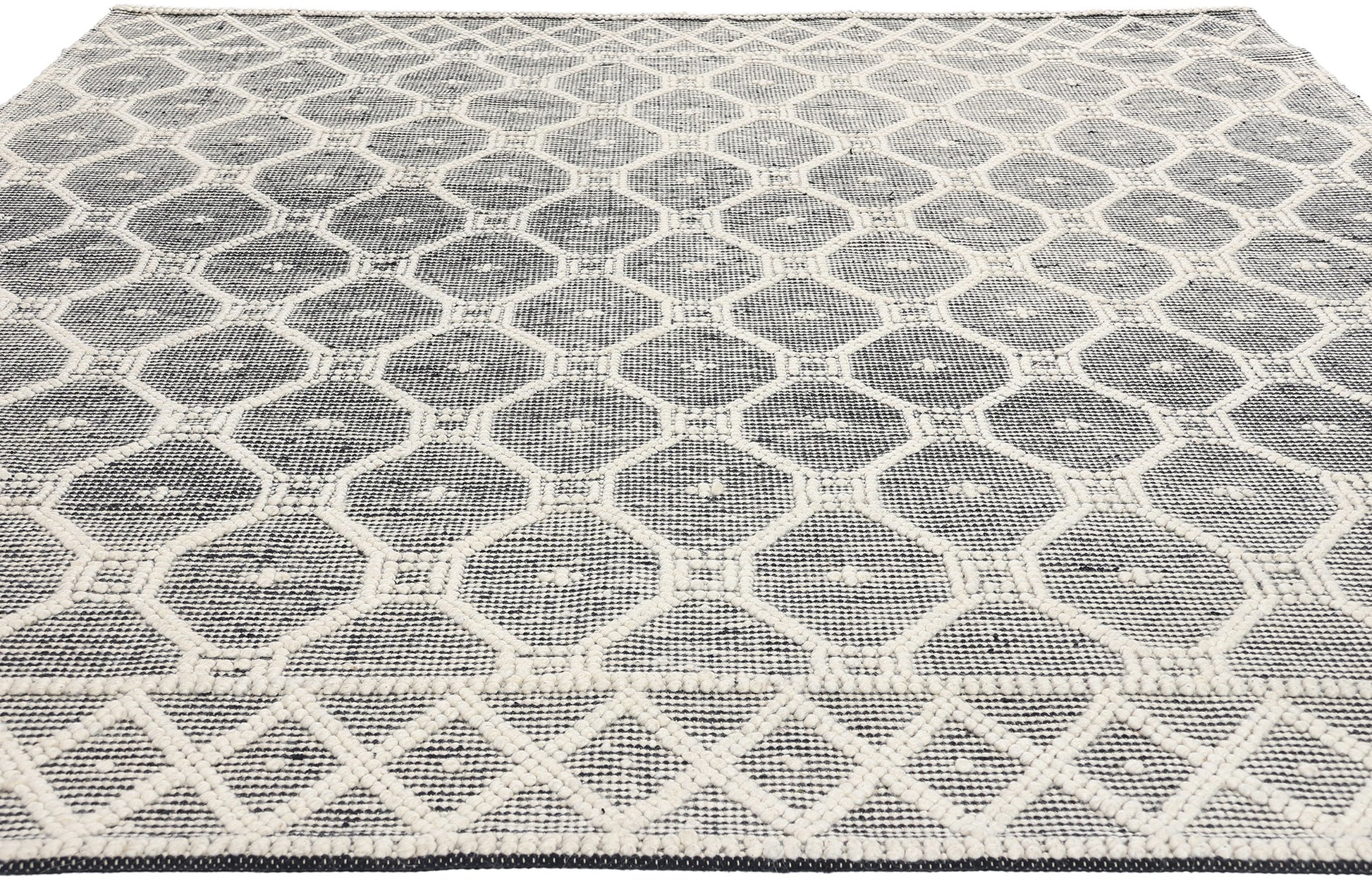 8 x 10 Moroccan Textured High-Low Kilim Rug 31028