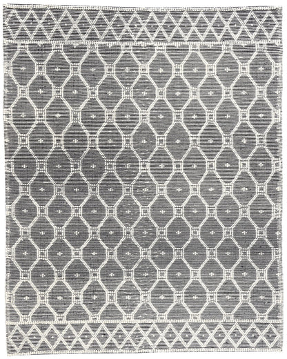 8 x 10 Moroccan Textured High-Low Kilim Rug 31028