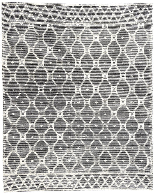 8 x 10 Moroccan Textured High-Low Kilim Rug 31028