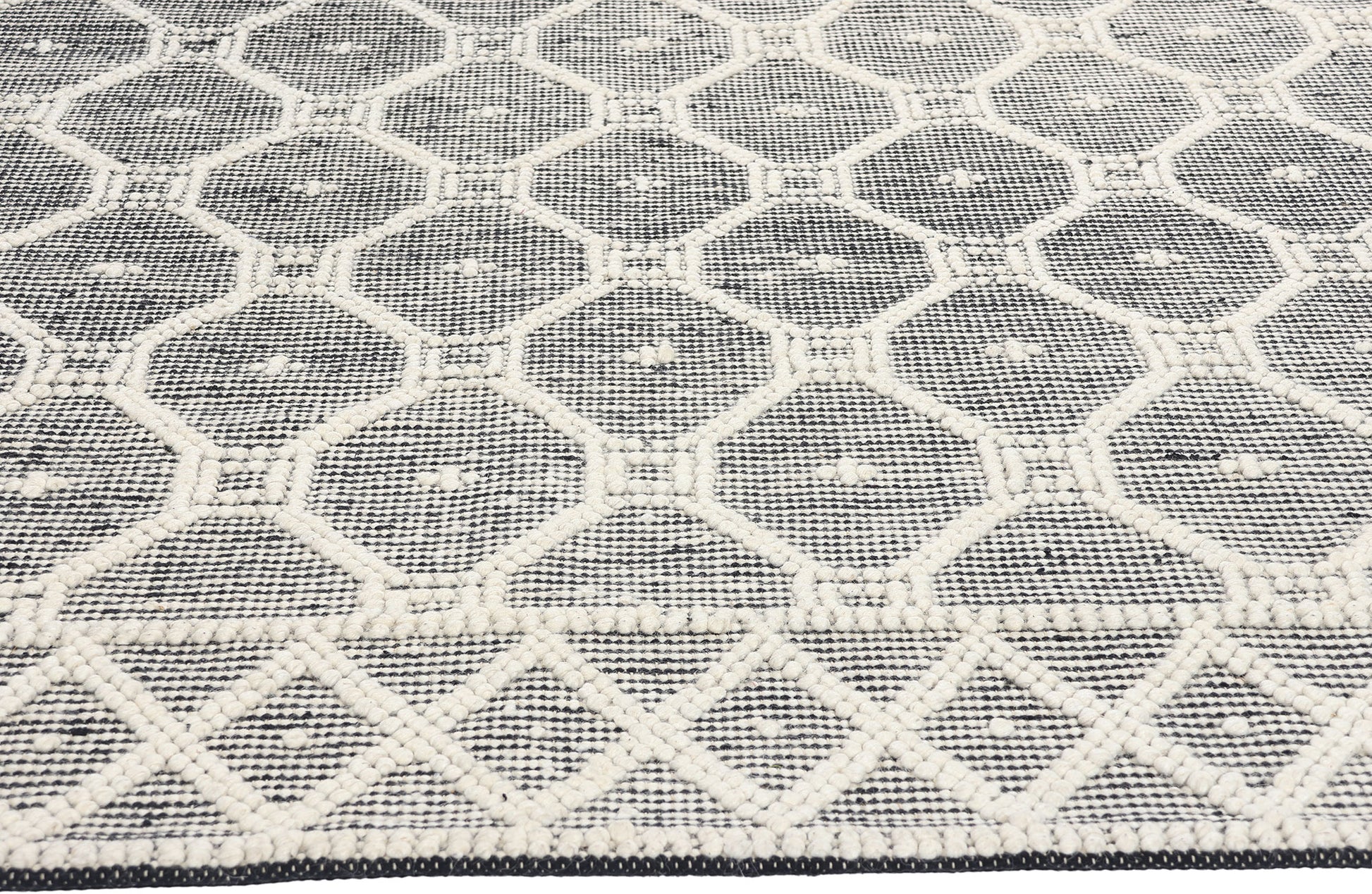 8 x 10 Moroccan Textured High-Low Kilim Rug 31028