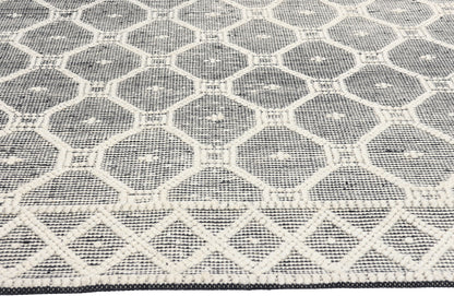 8 x 10 Moroccan Textured High-Low Kilim Rug 31028