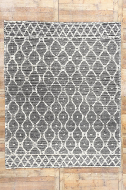 8 x 10 Moroccan Textured High-Low Kilim Rug 31028