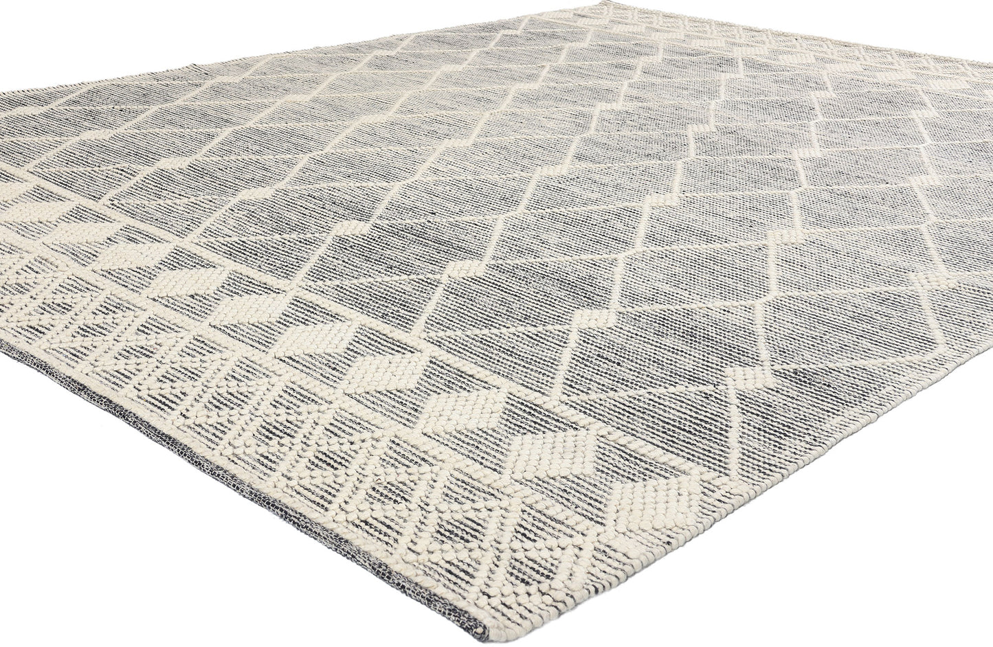 8 x 10 Moroccan Textured High-Low Kilim Rug 31029