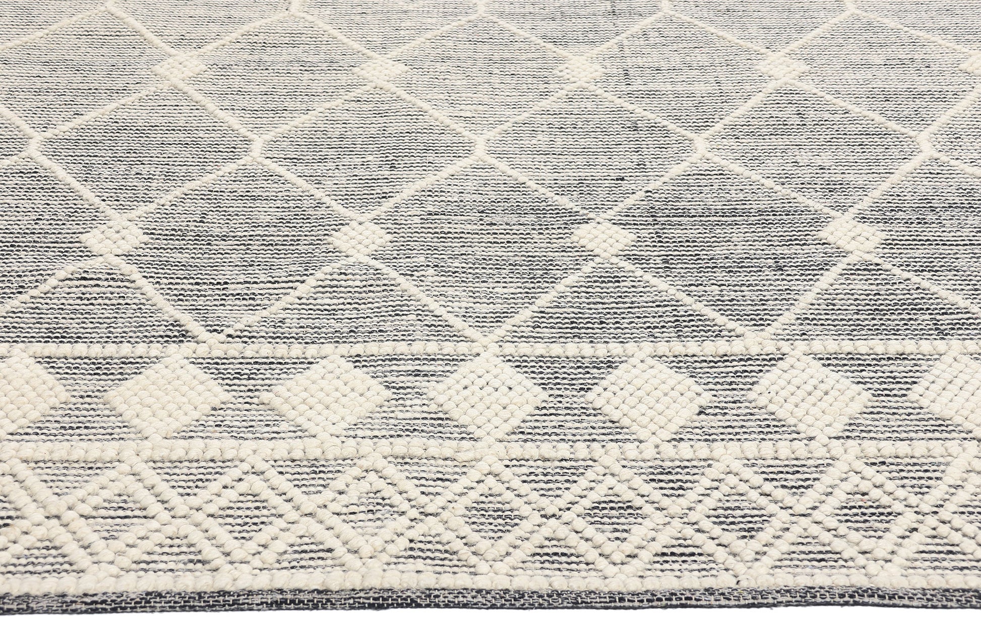 8 x 10 Moroccan Textured High-Low Kilim Rug 31029
