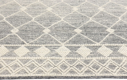 8 x 10 Moroccan Textured High-Low Kilim Rug 31029
