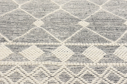 8 x 10 Moroccan Textured High-Low Kilim Rug 31029