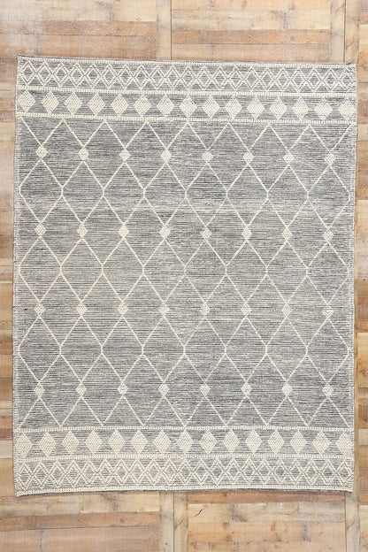 8 x 10 Moroccan Textured High-Low Kilim Rug 31029
