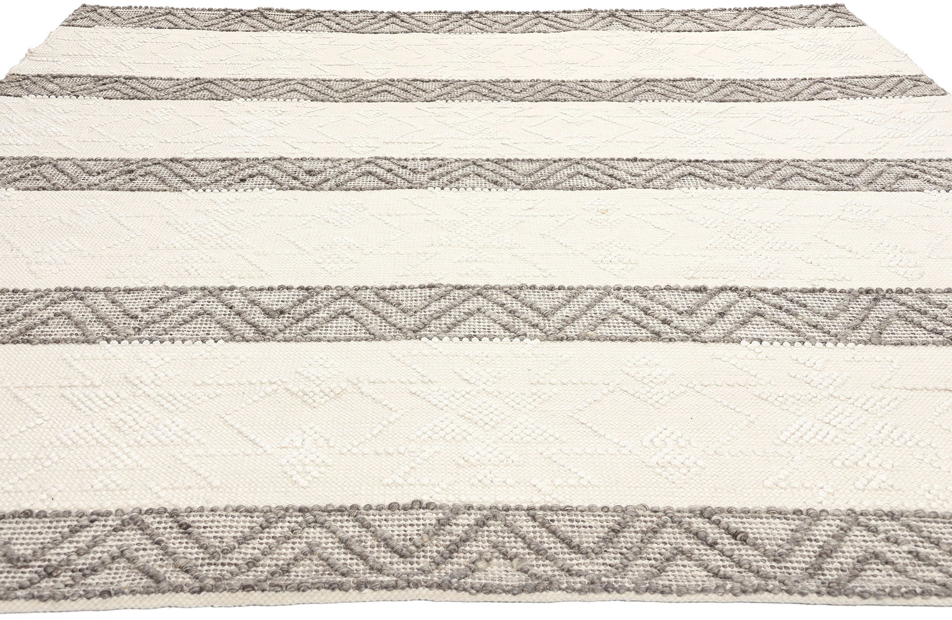 8 x 10 Moroccan Textured High-Low Kilim Rug 31010