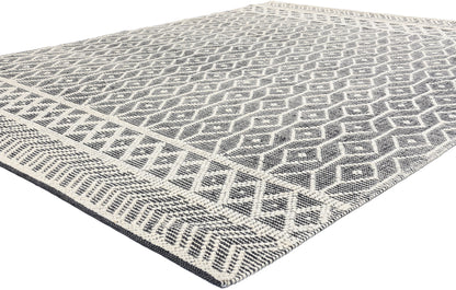 8 x 10 Moroccan Textured High-Low Kilim Rug 31022