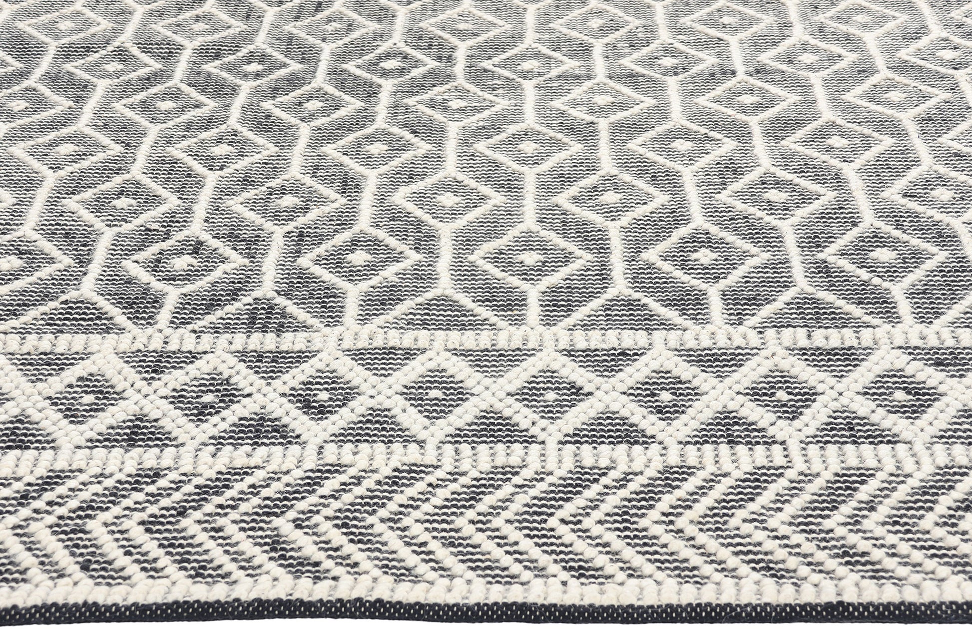8 x 10 Moroccan Textured High-Low Kilim Rug 31022