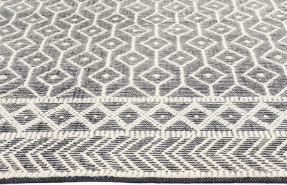 8 x 10 Moroccan Textured High-Low Kilim Rug 31022