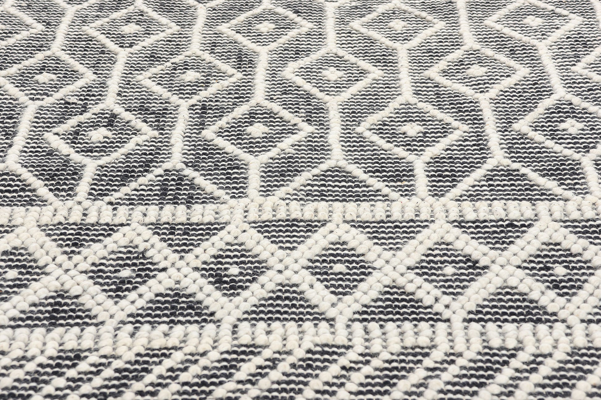 8 x 10 Moroccan Textured High-Low Kilim Rug 31022