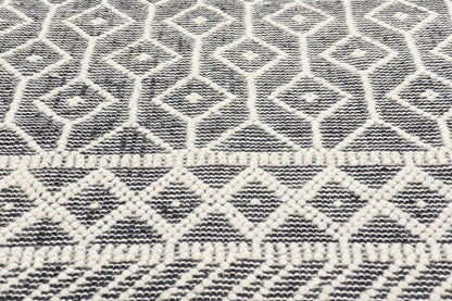 8 x 10 Moroccan Textured High-Low Kilim Rug 31022