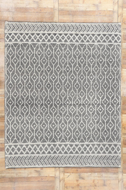 8 x 10 Moroccan Textured High-Low Kilim Rug 31022