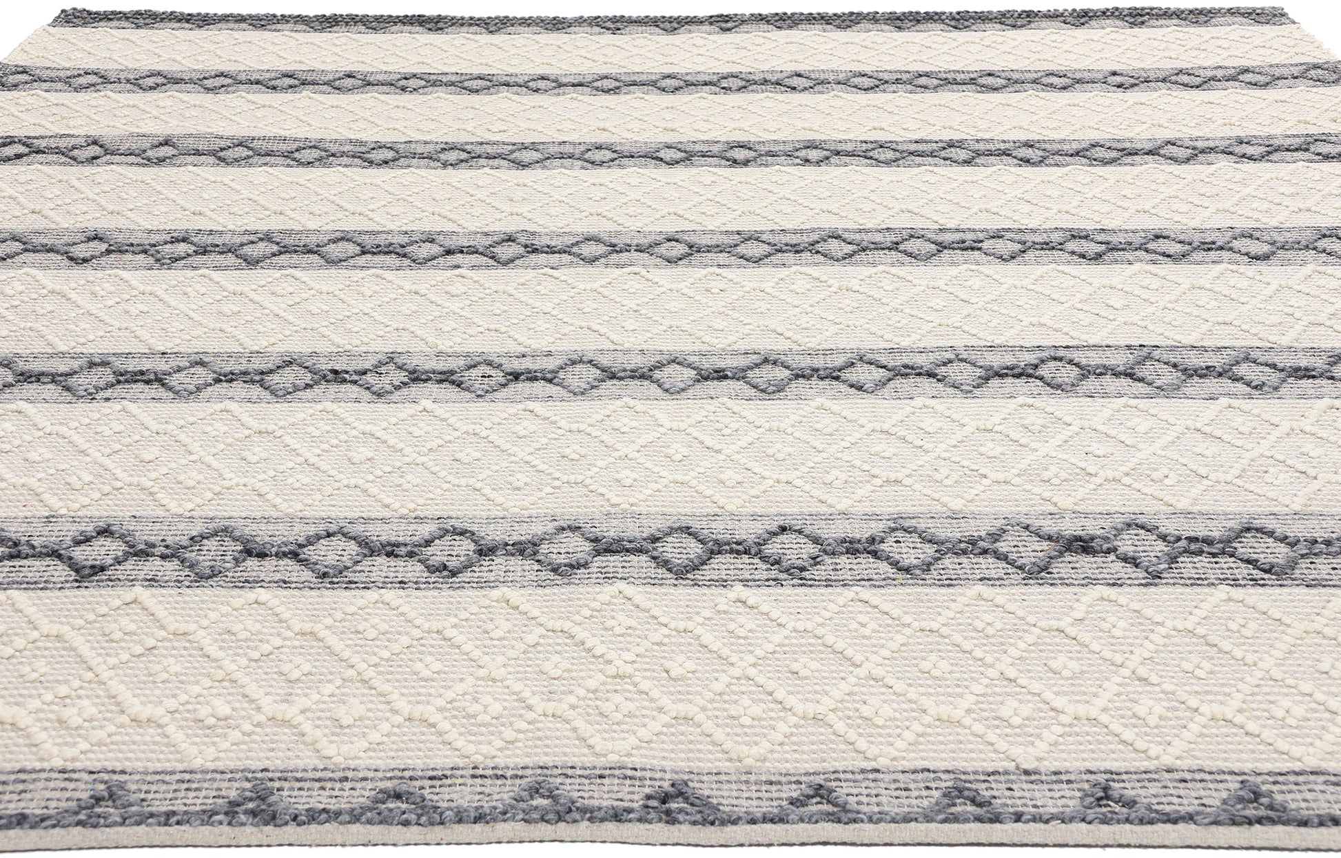 8 x 10 Moroccan Textured High-Low Kilim Rug 31024