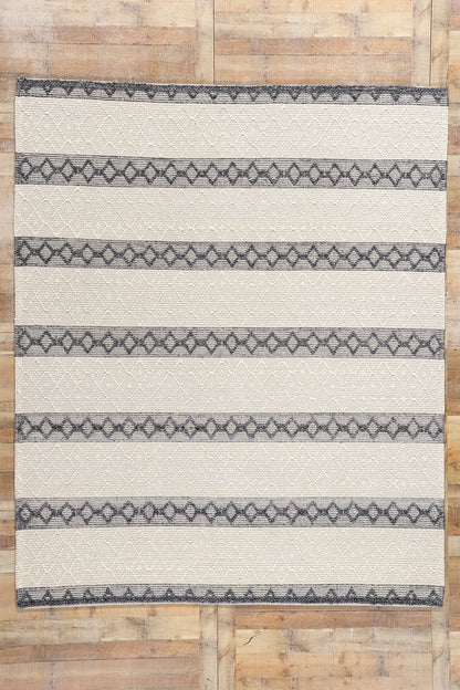 8 x 10 Moroccan Textured High-Low Kilim Rug 31024