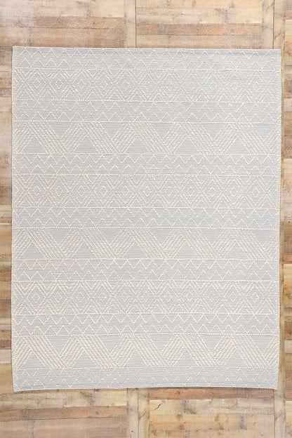 8 x 10 Moroccan Textured High-Low Kilim Rug 31025