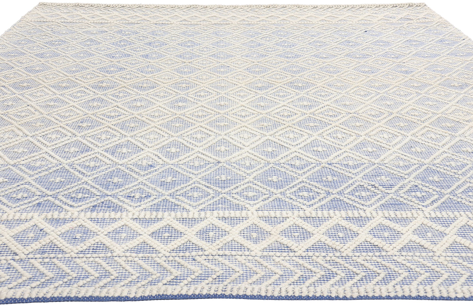 8 x 10 Moroccan Textured High-Low Kilim Rug 31026