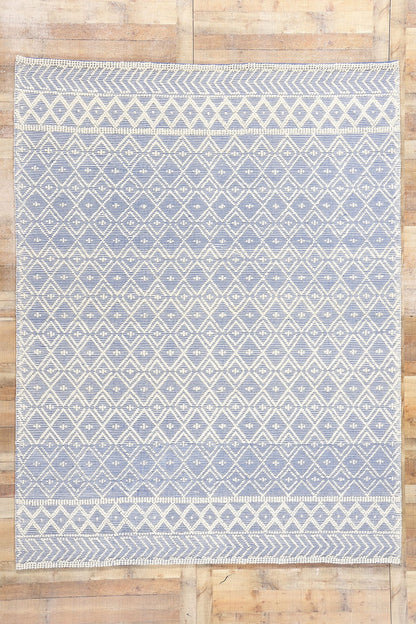 8 x 10 Moroccan Textured High-Low Kilim Rug 31026