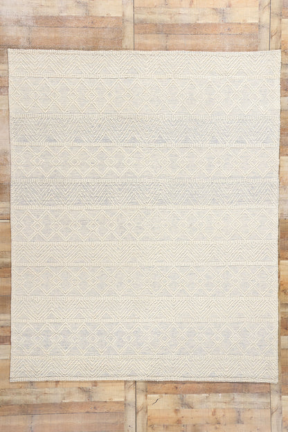 8 x 10 Moroccan Textured High-Low Kilim Rug 31031