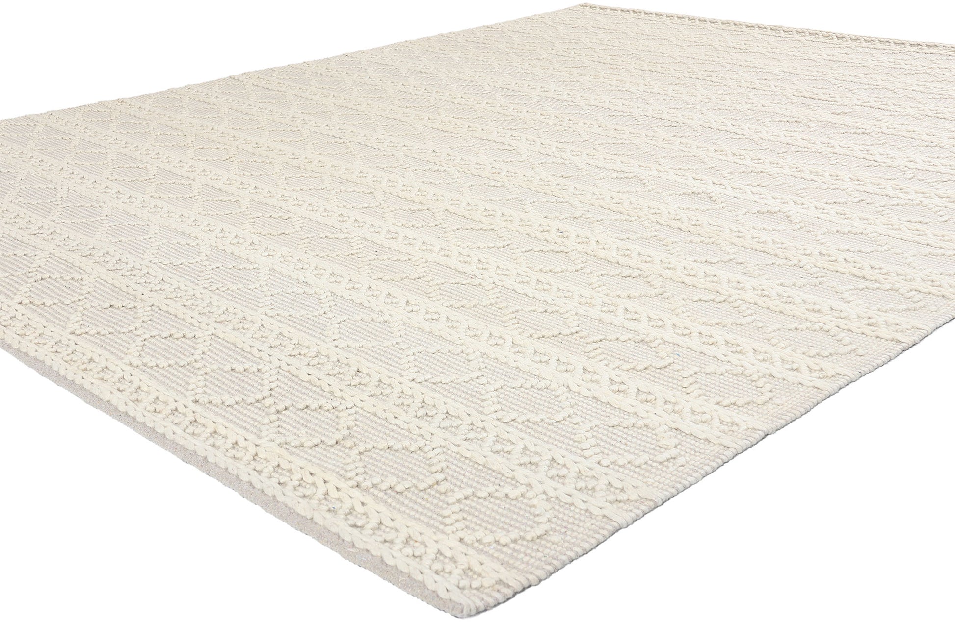 8 x 10 Moroccan Textured High-Low Kilim Rug 31032