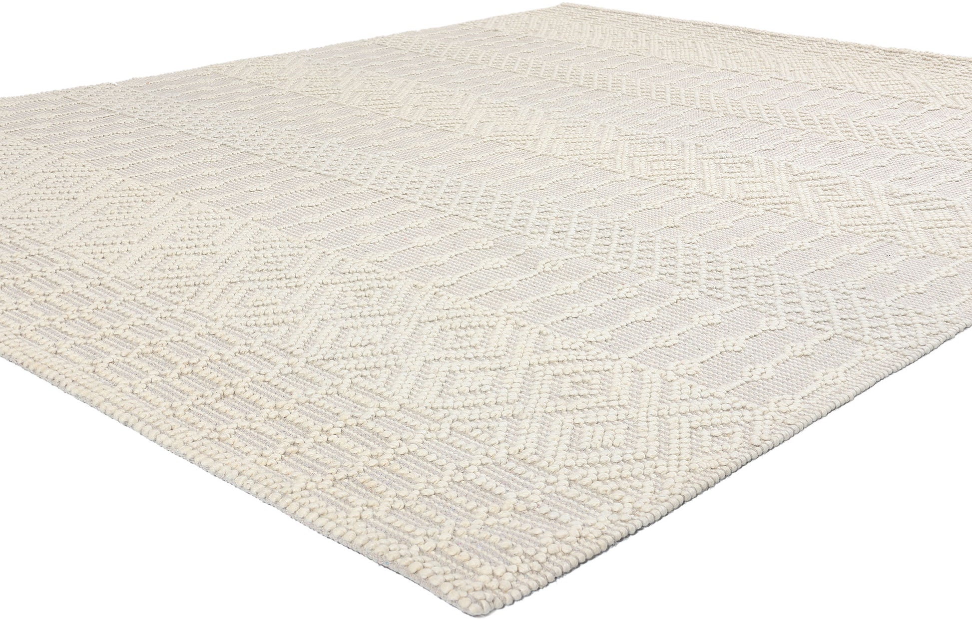 8 x 10 Moroccan Textured High-Low Kilim Rug 31033