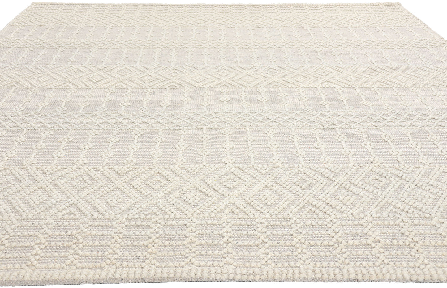 8 x 10 Moroccan Textured High-Low Kilim Rug 31033