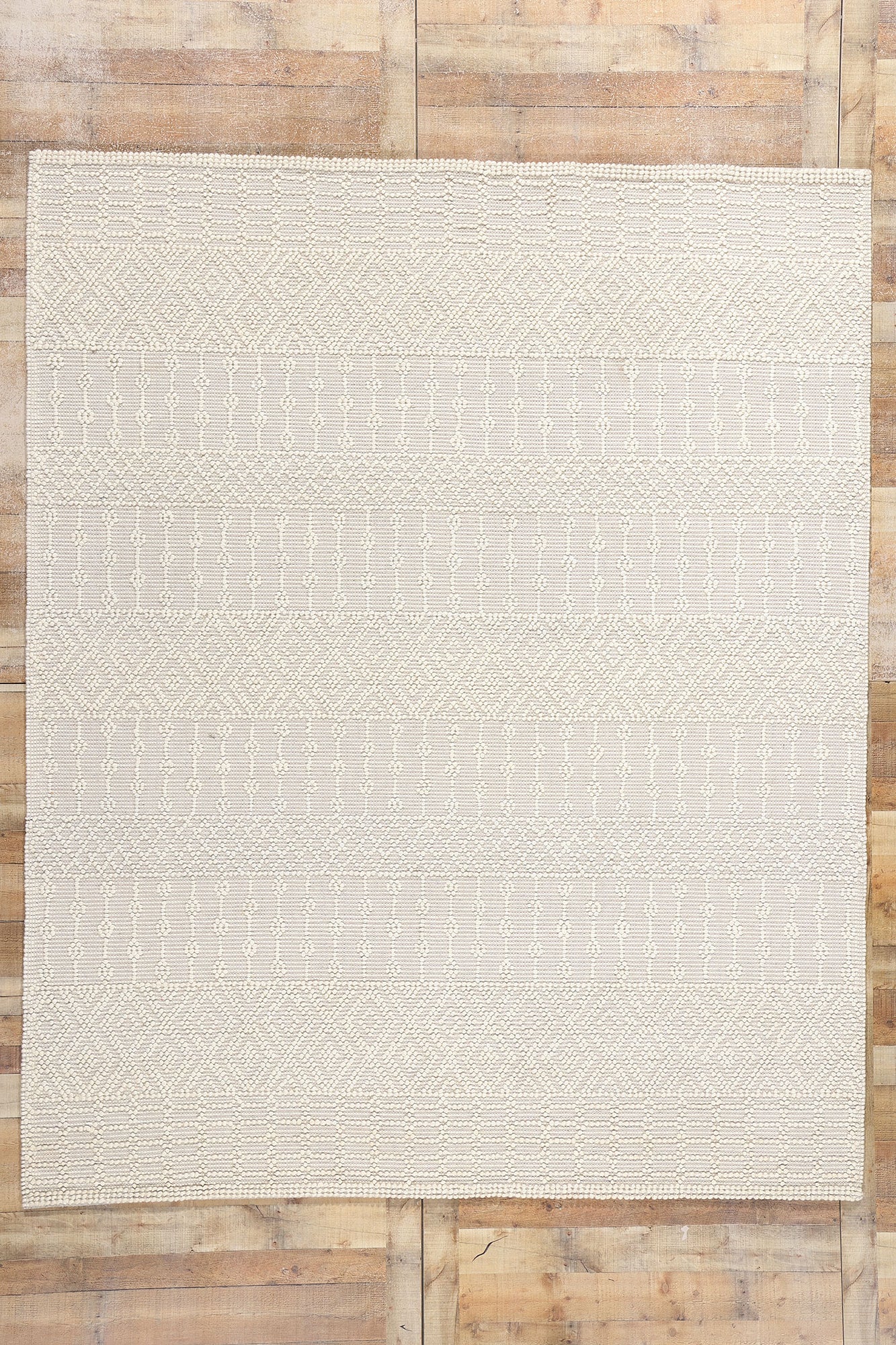 8 x 10 Moroccan Textured High-Low Kilim Rug 31033