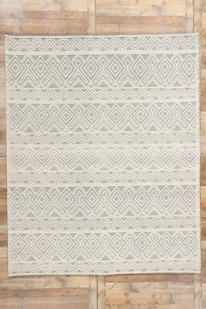 8 x 10 Moroccan Textured High-Low Kilim Rug 31037